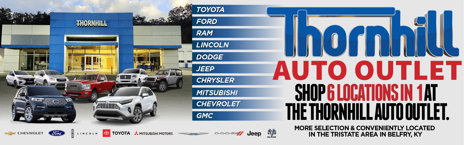 Shop Six Locations in One At The Thornhill Auto Outlet